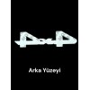 4x4 Metal Çamurluk Bagaj Yazısı Arma Mat Siyah
