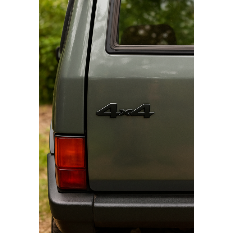 4x4 Metal Çamurluk Bagaj Yazısı Arma Mat Siyah