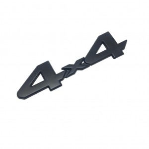 4x4 Metal Çamurluk Bagaj Yazısı Arma Mat Siyah