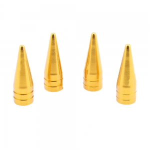 Alüminyum Sivri Sibop Kapağı Altın Sarı 4'lü 32mm