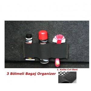 Bagaj Düzenleyici Ceplik 3 Bölmeli Cırt