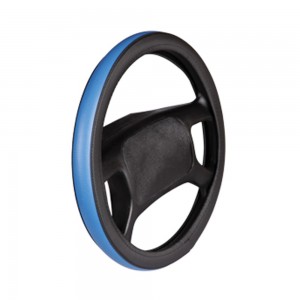 Deri Direksiyon Kılıfı Geçme Çemberli Siyah Mavi F-58 Deri Direksiyon Kılıfı Geçme Çemberli Siyah Mavi F-58