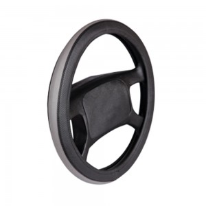 Deri Direksiyon Kılıfı Geçme Çemberli Siyah Gri F-68 Deri Direksiyon Kılıfı Geçme Çemberli Siyah Gri F-68