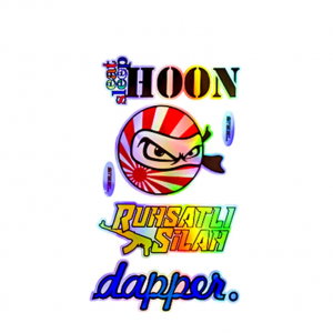 Eat Sleep Hoon Ruhsatlı Silah Dapper Yazılı Hologram Efektli Arka Cam Stickeri 30x20cm Eat Sleep Hoon Ruhsatlı Silah Dapper Yazılı Hologram Efektli Arka Cam Stickeri 30x20cm