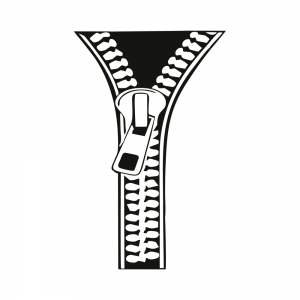 Fermuar Oto Sticker Siyah 12x20cm Fermuar Oto Sticker Siyah 12x20cm