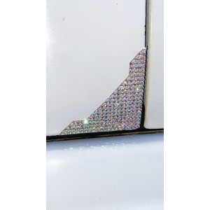 Kristal Taşlı Araba Kapı Köşe Koruyucu 2'li Gökkuşağı