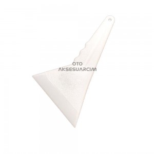 Kısa Saplı Eğik İnce Ragle Cam Filmi Çekme Aparatı Beyaz 23x13cm