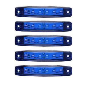 Mavi Parmak Led Dorse Lamba 6 Ledli 12-24V 5'li