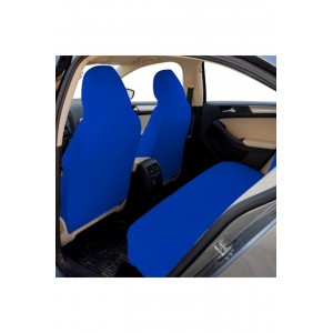 Likralı Kumaş Servis Kılıfı Ön Arka Mavi