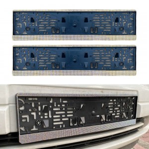 Kristal Taşlı Eco Plakalık Plaka Altlığı Gökkuşağı 2'li Kristal Taşlı Eco Plakalık Plaka Altlığı Gökkuşağı 2'li