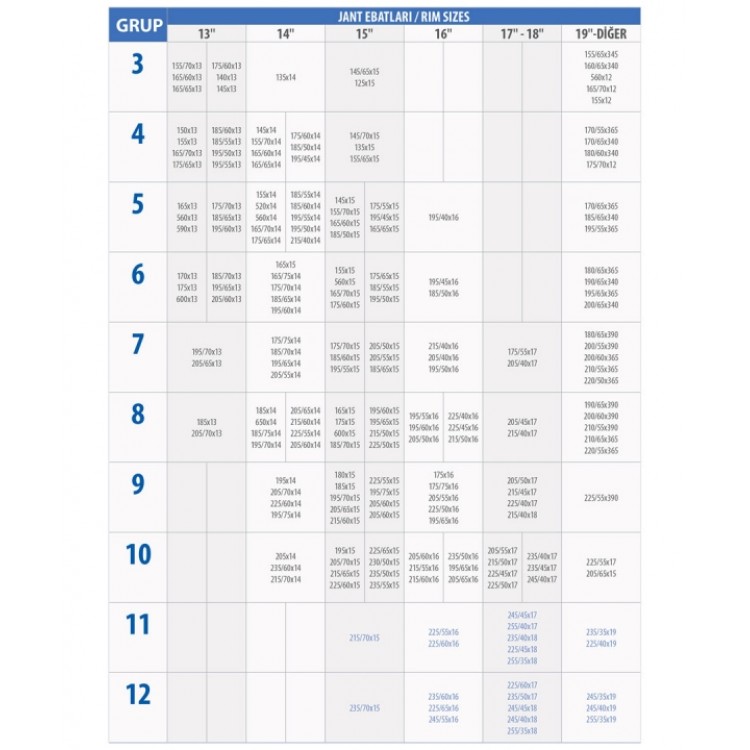 MefaTech X Model Oto Araba Anti Patinaj Takmatik Kar Zinciri 12mm No:9