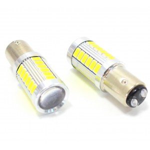 Mercekli 33 Led Beyaz Park Stop Ampulu BAY15D/1157