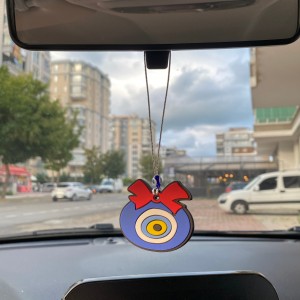 Nazar Boncuklu Silikon Dikiz Ayna Süsü Nazar Boncuklu Silikon Dikiz Ayna Süsü