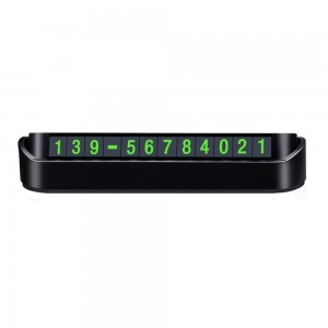 Mıknatıslı Araç Telefon Park Numaratörü Açılır Kapanır Siyah