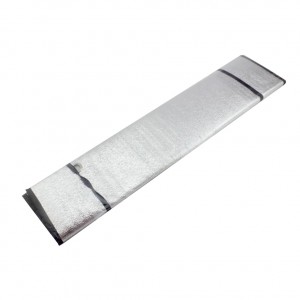 Metalize Ön Cam Oto Güneşlik 130x60cm Nikel Ekonomik