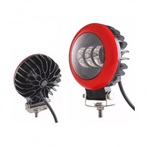 Off Road Led Projektör Sis Lambası Kırmızı Çerçeve Beyaz Led