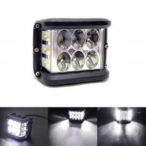 Off Road Led Projektör Çalışma Sis Lambası Beyaz 3 Modlu Beyaz Flashlı 12 Ledli ONP0524