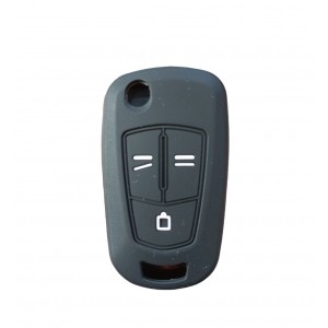 Opel Astra Insignia Corsa Sustalı Anahtar Uyumlu Silikon Oto Anahtar Kumanda Kabı Kılıf Siyah