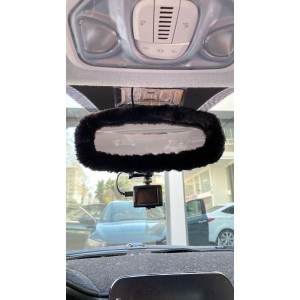 Peluş Dikiz Ayna Kılıfı Süs Siyah Peluş Dikiz Ayna Kılıfı Süs Siyah