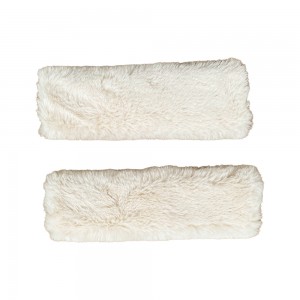 Peluş Seyahat Emniyet Kemer Pedi Kılıfı 2'li Bej