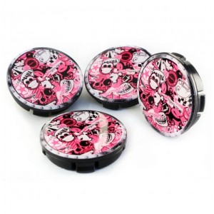 Pink Cool Tuning Damla Geçme Jant Göbeği 4'lü 55mm