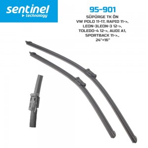 Sentinel Audi A1 Seat Leon 3 Toledo 4 VW Polo 6 Rapid 2011 Orijinal Silecek