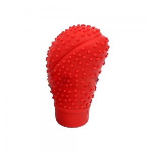 Silikon Vites Topuzu Kılıfı Masajlı Oval Kırmızı Silikon Vites Topuzu Kılıfı Masajlı Oval Kırmızı