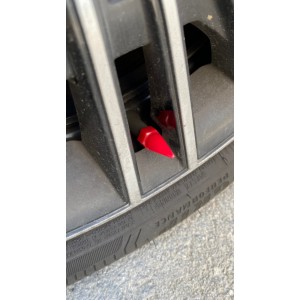 Sivri Mermi Sibop Kapağı Plastik 4'lü 32mm Kırmızı