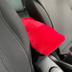 Yumuşak Peluş Kol Dayama Kolçak Minderi Kırmızı