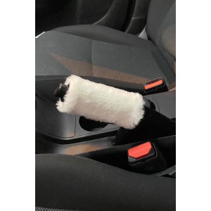 Yumuşak Peluş El Freni Süsü Beyaz Yumuşak Peluş El Freni Süsü Beyaz