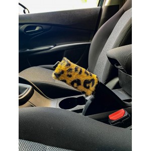 Yumuşak Peluş El Freni Süsü Leopar Desenli Yumuşak Peluş El Freni Süsü Leopar Desenli