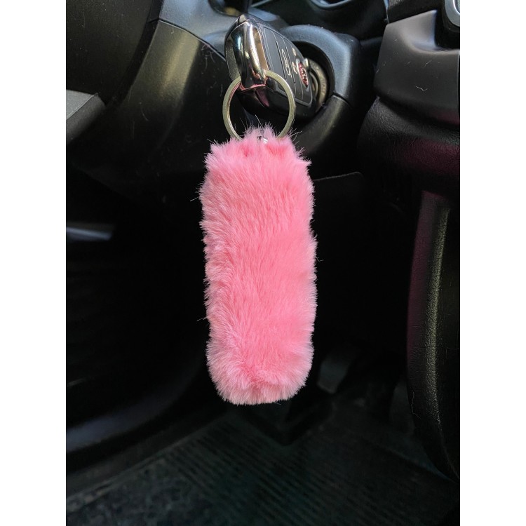 Yumuşak Peluş Puf Anahtarlık Şeker Pembe Yumuşak Peluş Puf Anahtarlık Şeker Pembe