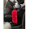 Yumuşak Tüylü Peluş Puf Anahtarlık Kırmızı Yumuşak Tüylü Peluş Puf Anahtarlık Kırmızı