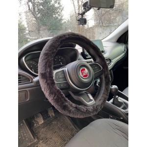 Yumuşak Tüylü Peluş Direksiyon Kılıfı Siyah Yumuşak Tüylü Peluş Direksiyon Kılıfı Siyah