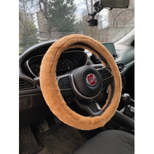 Yumuşak Tüylü Peluş Direksiyon Kılıfı Kahverengi Yumuşak Tüylü Peluş Direksiyon Kılıfı Kahverengi