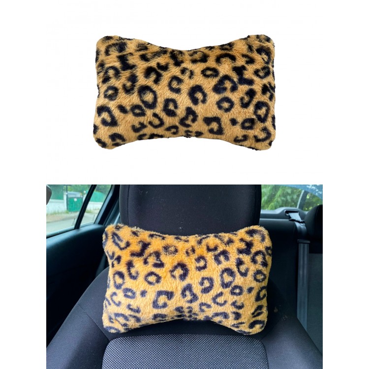 Yumuşak Peluşlu Ortopedik Araba Seyahat Boyun Yastığı Tekli Leopar Yumuşak Peluşlu Ortopedik Araba Seyahat Boyun Yastığı Tekli Leopar