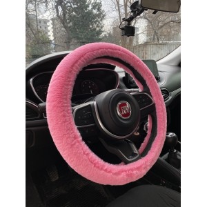 Yumuşak Tüylü Peluş Direksiyon Kılıfı Şeker Pembe Yumuşak Tüylü Peluş Direksiyon Kılıfı Şeker Pembe