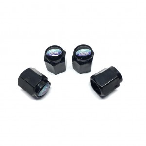 Ford Altıgen Sibop Kapağı 4'lü Parlak Siyah