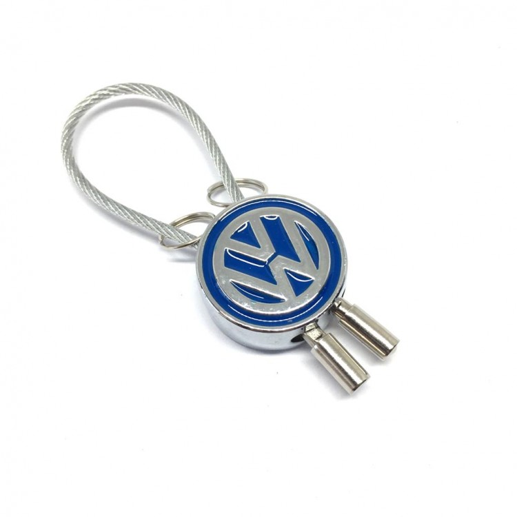 Volkswagen Çelik Telli Metal Oto Anahtarlık Mavi Volkswagen Çelik Telli Metal Oto Anahtarlık Mavi