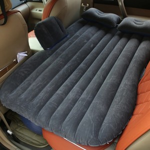 Araç İçi Araba Koltuk Arkası Şişme Yatak + Çakmaklık Pompalı Siyah