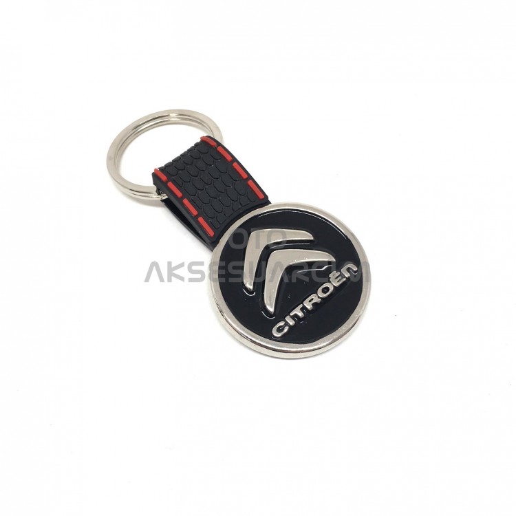Citroen Silikon Luxury Metal Oto Anahtarlık Siyah Citroen Silikon Luxury Metal Oto Anahtarlık Siyah