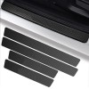 Karbon Fiber Deri Yapışkanlı Araba Kapı Eşiği 4'lü Siyah Karbon Fiber Deri Yapışkanlı Araba Kapı Eşiği 4'lü Siyah
