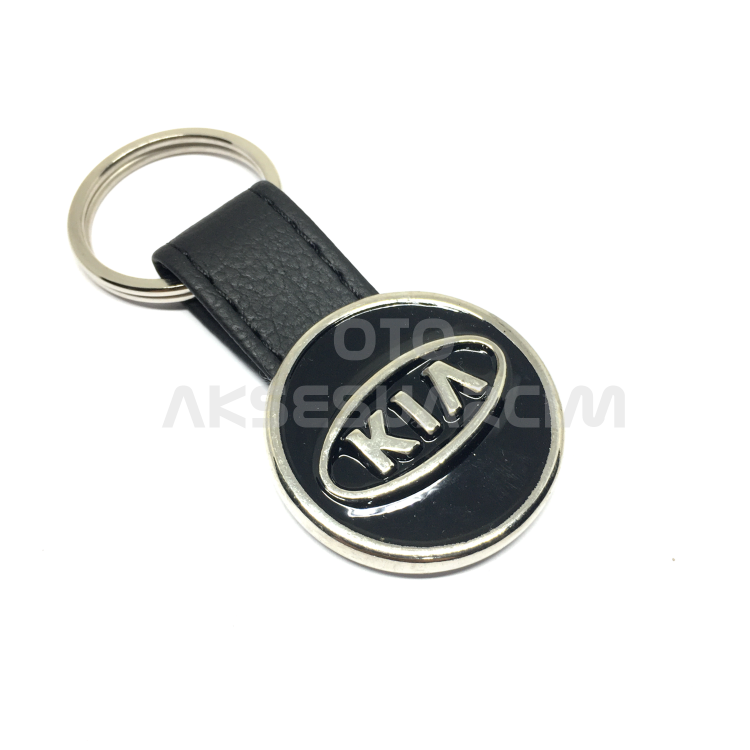 Kia Deri Luxury Metal Oto Anahtarlık Siyah Kia Deri Luxury Metal Oto Anahtarlık Siyah
