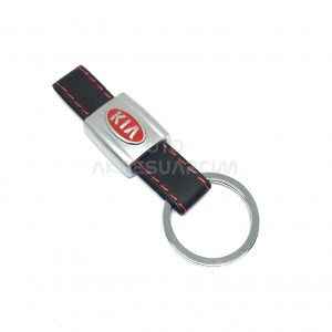 Kia Derili Ortası Metal Oto Anahtarlık Siyah Krom