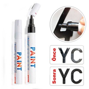 Paint Plaka Yazma Kalemi Siyah Paint Plaka Yazma Kalemi Siyah