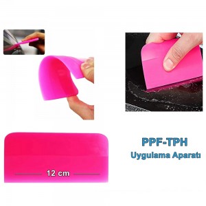 PPF/TPH Silikon Çekçek Ragle Cam Filmi Çekme Uygulama Aparatı Pembe 12x7.5cm