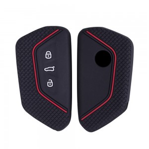 Volkswagen Golf 8 Mk8 2020 Üzeri Uyumlu Silikon Oto Anahtar Kumanda Kabı Siyah Kırmızı Volkswagen Golf 8 Mk8 2020 Üzeri Uyumlu Silikon Oto Anahtar Kumanda Kabı Siyah Kırmızı