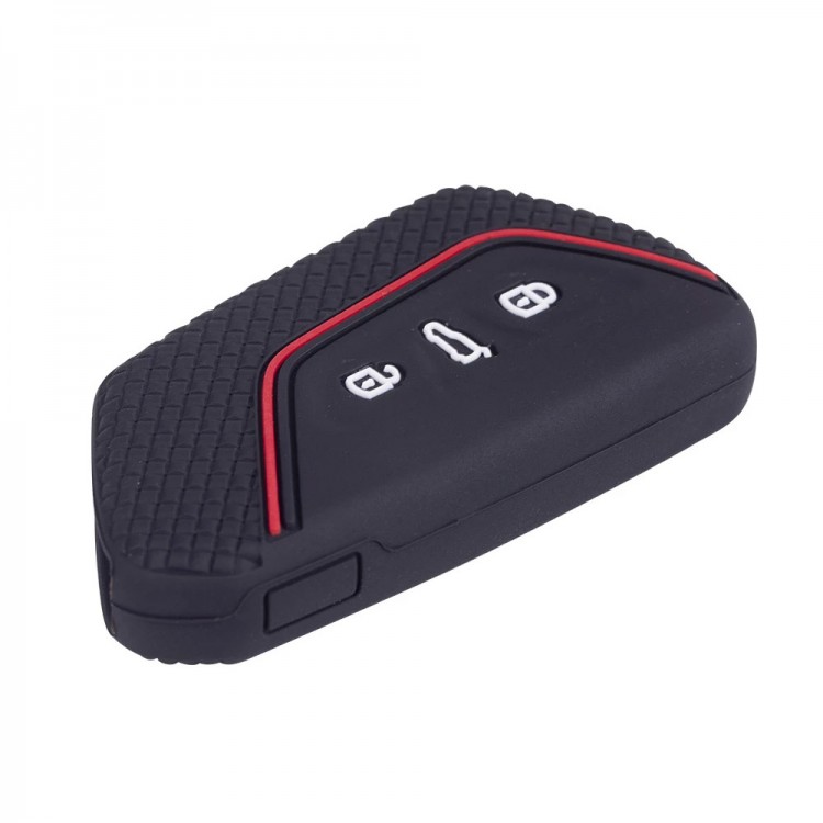 Volkswagen Golf 8 Mk8 2020 Üzeri Uyumlu Silikon Oto Anahtar Kumanda Kabı Siyah Kırmızı Volkswagen Golf 8 Mk8 2020 Üzeri Uyumlu Silikon Oto Anahtar Kumanda Kabı Siyah Kırmızı
