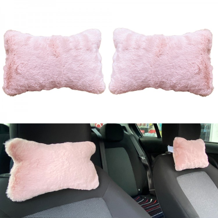 Yumuşak Peluşlu Ortopedik Araba Seyahat Boyun Yastığı 2'li Pudra Pembe Yumuşak Peluşlu Ortopedik Araba Seyahat Boyun Yastığı 2'li Pudra Pembe