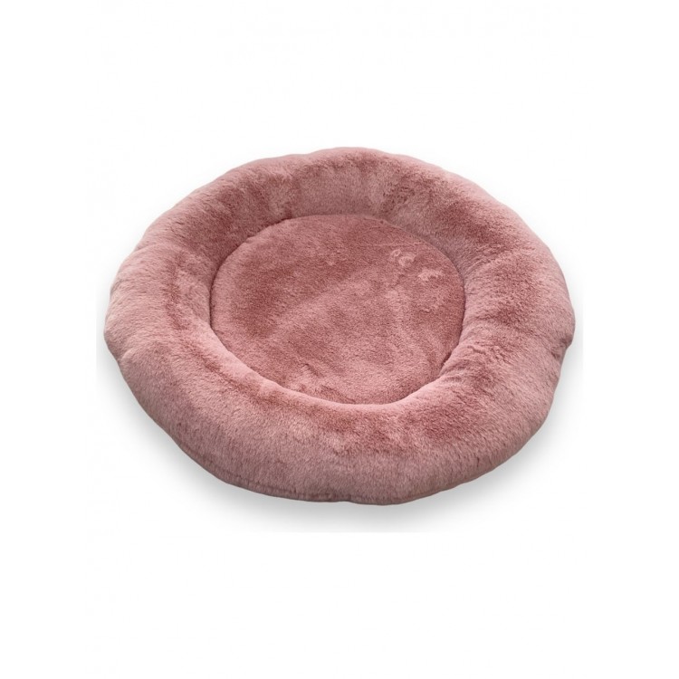 Yumuşak Tüylü Peluş Yuvarlak Evcil Hayvan Kedi Yatağı Minder 50cm Pudra Pembe Yumuşak Tüylü Peluş Yuvarlak Evcil Hayvan Kedi Yatağı Minder 50cm Pudra Pembe